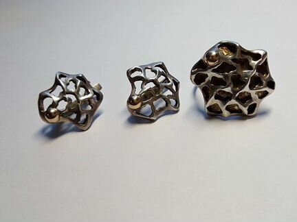 Серьги кольцо серебро