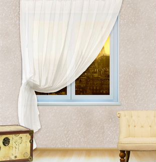 Вуаль (тюль) однотонная Ternello 300х270см 3 цвета