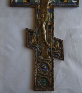 Распятие Крест Эмаль (19 на 38 см.)
