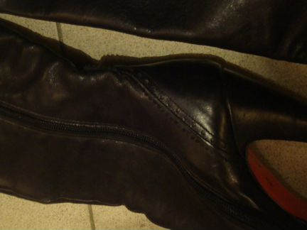 Italy) Shadey) Сапоги из лайковой кожи Люкс