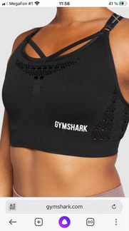 Топ черный Gymshark
