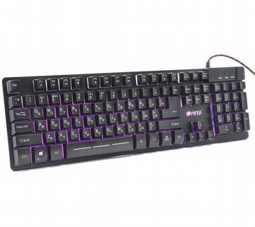 Игровая клавиатура hiper genome GK-3 чёрная (104кл