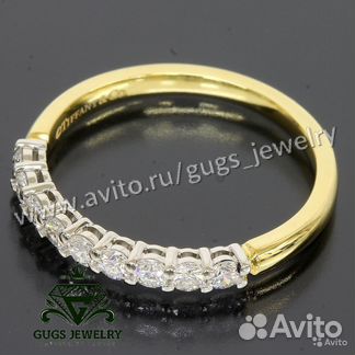 Золотое кольцо Tiffany 3 гр бр 0.3 ct 3/4