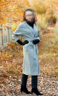 Пальто шерстяное (вязаное)