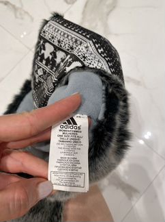 Шапка-ушанка Adidas с искусственным мехом