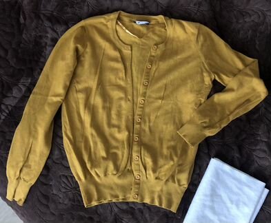Кардиган 42, Xs горчичный