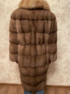 Шуба норковая + соболь