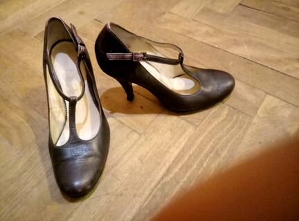 Туфли натуральная кожа Италия коричневые