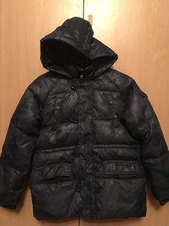 Пуховик синий на мальчика Fututino