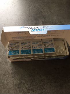 Ежедневные контактные линзы Acuvue moist 3,75