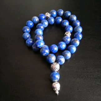 Четки из лазурита и серебра