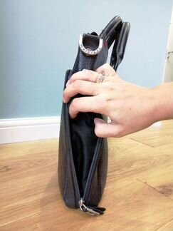 Сумка мужская кожаная Malgrado черная