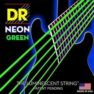 Струны для электрогитары DR NGE-10 Neon Зеленые