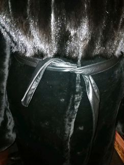 Шуба мутон+норка