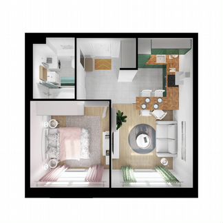 1-к квартира, 40.1 м², 4/24 эт.