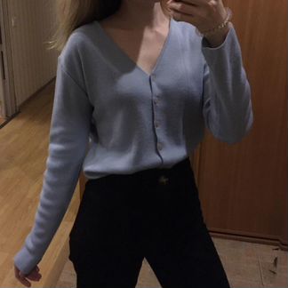 Голубой кардиган винтаж