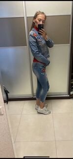 Джинсовый костюм итальянский Fracomina jeans