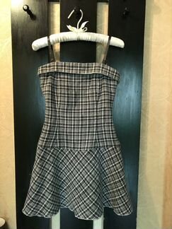 Платье-корсет клетка 40-42 р-р