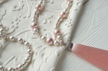 Сотуар из жемчуга Майорка новый бледно-розовый