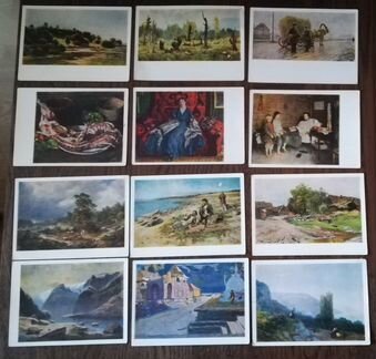 Наборы художественных открыток 1963-1984
