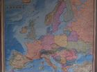Настенная карта Зарубежная Европа, учебное пособие