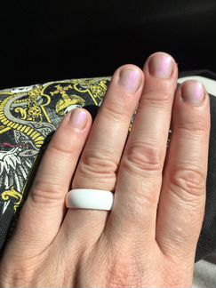 Кольцо белое новое размер 18,5