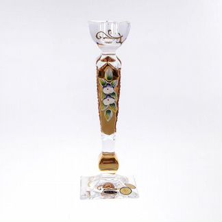 Набор подсвечников Bohemia Max Crystal Золото 21см (2 шт)