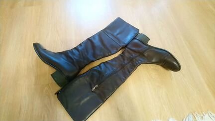 Шикарные Сапоги кожа Ботфорты