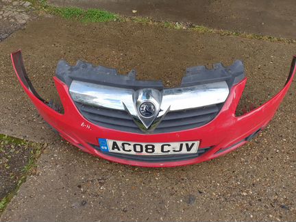 Опель Корса Д Бампер Передний