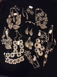 Колье, серьги, браслет, кольцо
