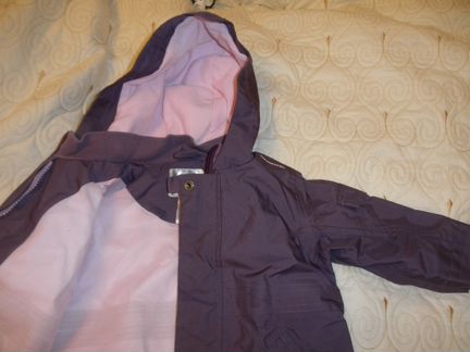 Куртка ветровка + флиска на девочку