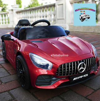 Детский электромобиль Mercedes-Benz AMG GT вишня