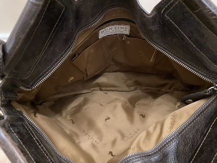 Сумка женская натуральная кожа мех