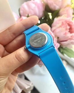 Продам часы Swatch (синий цвет, тонкие)