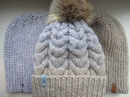 Шапка с переходом цвета, на подкадке