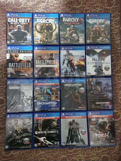 Огромный выбор дисков на PS4 около 200 штук