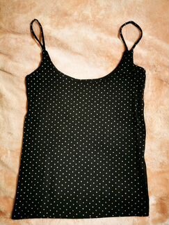 Топ бархатный и в горошек