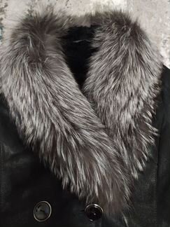 Дублёнка с чернобуркой