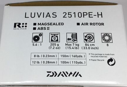 Daiwa 15 Luvias 2510pe-h, 3012, 2508pe-h