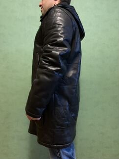 Кожаная куртка зимняя Trapper, пальто