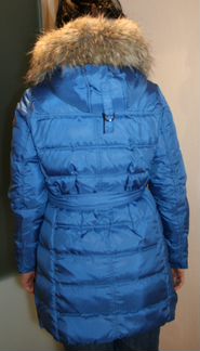 Пуховик новый р. L (46-48) ярко синего цвета