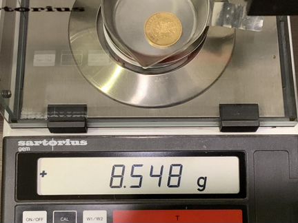 Золотая монета 10 рублей 1900г фз