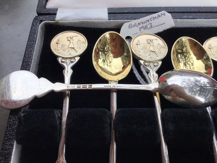 Серебро антиквариат англия гольф