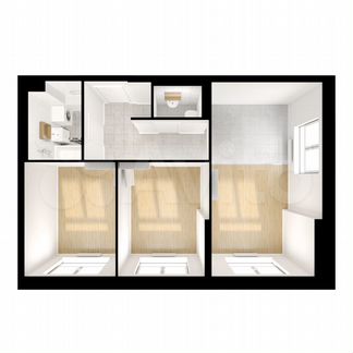2-к квартира, 55.7 м², 24/33 эт.