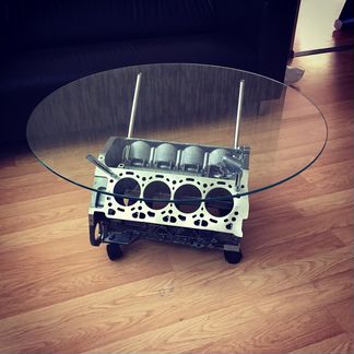 Журнальный стол из мотора