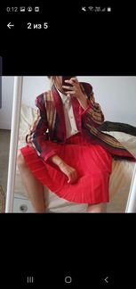 Винтажный красный пиджак