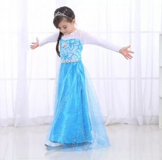 Платье Эльзы со съемным шлейфом Модель 010