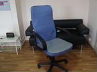 Компьютерное кресло woker ткань синяя/серая объявление продам