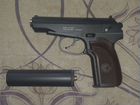 Страйкбольный пистолет пм с глушителем Galaxy G.29 объявление продам