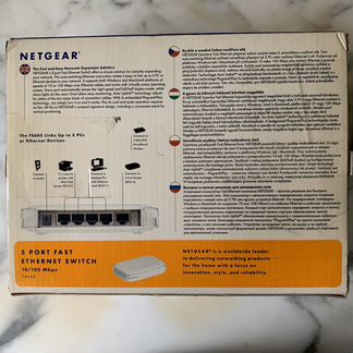 Коммутатор netgear FS605 портов 5